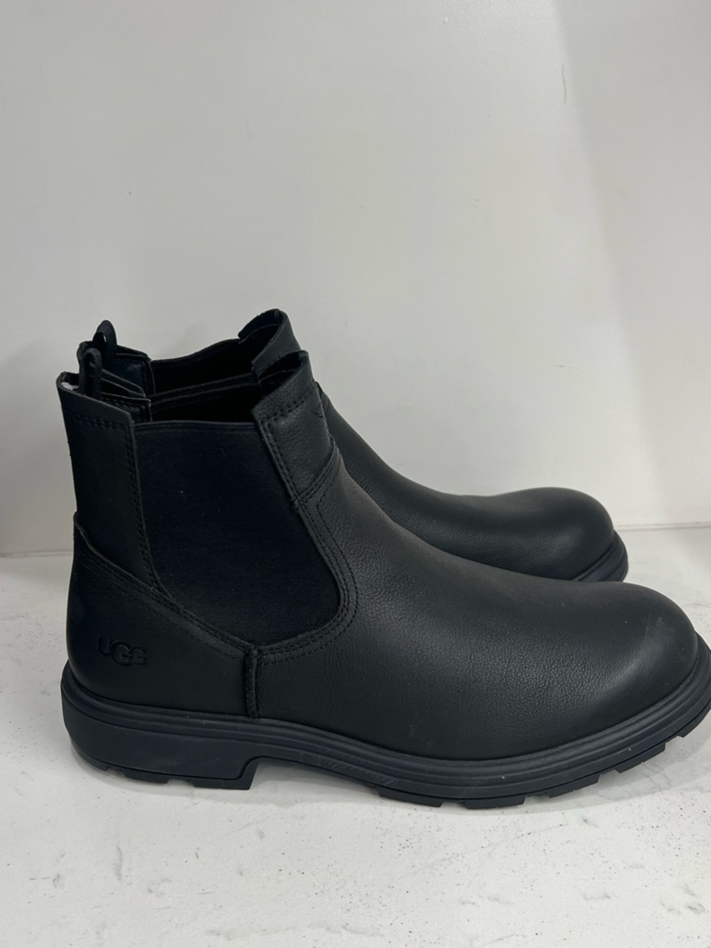 UGG® Biltmore™ Chelsea Waterproof Black Men’s Boots Size 12